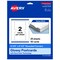 Avery 4-1/4" x 5-1/2" Rectangle Rounded Corner, Glossy White Postcards